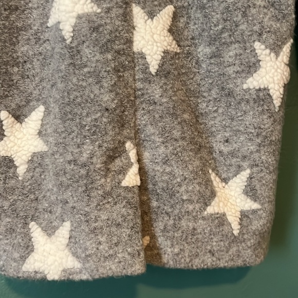 Baby Gap Gray And White Star Coat Size 4 - Picture 9 of 15